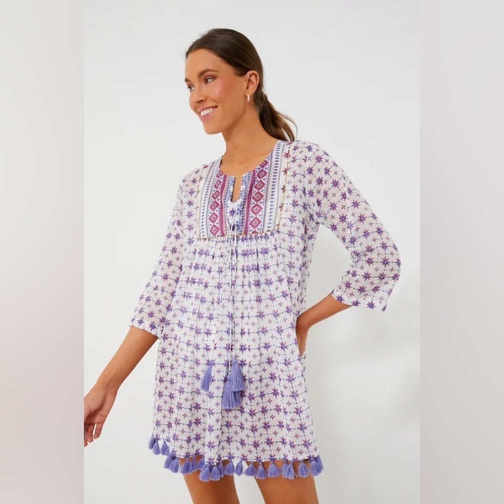 New RO’S GARDEN Seychelles Plume Tunic Purple NWT Boho Casual Women’s Small